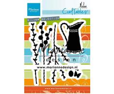 Marianne Design Craftables, Brocca di Fiori, Fustella da Taglio ed Embossing per Progetti Creativi, Metallo, Argento, small