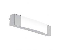 EGLO SIDERNO - Lampada da specchio in acciaio cromato, 3 W