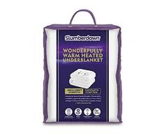 SlumberdownÂ âÂ Piumino Caldo Coperta elettrica, Bianco, King
