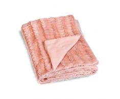 Linder Plaid Morbido, Poliestere, 130Â x 180Â cm, Poliestere, Rosa, 130x180 cm
