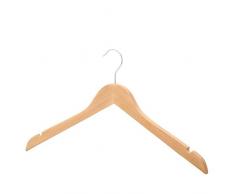 Drakes Ampio Display 44 Centimetri Cappotto Appendiabiti, Legno Naturale, Confezione da 100