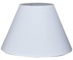 Better & Best 30 Paralume rotondo in cotone liscio, con attacco mobile, 30 cm, colore: bianco