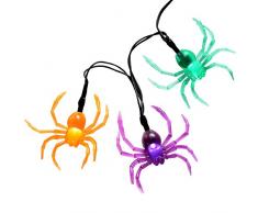 Wer Natale - Ghirlanda di 20 LED, sotto forma di una BAMBINA per DECORAZIONE n Halloween, multicolore