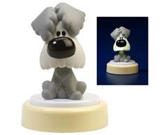 Bambolino Toys 41104 â Luce notturna per bambini, indipendente, grigio, bianco, sintetico, tavolo, Woezel & Pip, cane