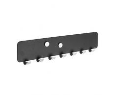 Tiger Appendiabiti Porta Abiti, Metallo, Argento Grigio, 3.7Â x 56Â x 12.5Â cm
