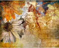 AG Design - Photo Wall Mural - Non Tessuto - Pittura Floreale - Foto Sfondo - Poster Gigante con Parete - 360 x 270 cm - 4 Parti - FTNXXL 0335