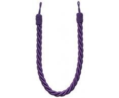 Jones Interiors-Reef Corda Intrecciata, con fermatenda Laterale, Colore: Viola