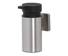 Tiger Dock Dispenser per Sapone Liquido, Acciaio Inox Spazzolato, Medio