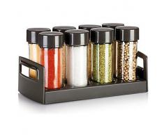 Tescoma Portaspezie in stand antracite stagione, 8 pz, colori assortiti