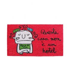 laroom zerbino in Questa casa Non è Un Hotel, Iuta e Base Antiscivolo, Rosso, 40 x 70 x 1.8 cm