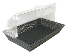 Garcia de Pou Cesta Simile Vimini con Cupola GN 1/1 Nero Pp - 1 unitÃ 