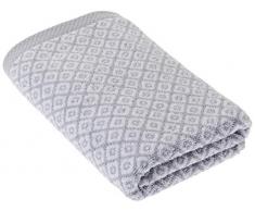 Lasa Home tovaglioli 50Â x 100, Collezione Shibori, Motivi Mosaic, Cotone, Grigio, 50Â x 100Â x 1Â cm