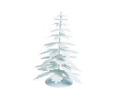 Lifestyle International BV 109885Â Decorazione Natalizia, Decorativo, Decorazione in Piedi, Decorazione Albero di Natale Ariana, in Metallo, 15,3Â x 13,8Â x 19,5Â cm, Bianco