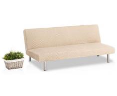 Bartali Copridivano Click-Clack Elastico Olivia - Colore Avorio - Dimensione Standard (da 170 a 205cm)