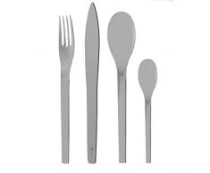 Degrenne 228656Â Set 50Â Pezzi monoblocco Lama Sega N. 1, Acciaio Inox, Argento, 56,5Â x 37,5Â x 9,5Â cm