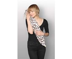 KANGURU George Borsa Lunga per Acqua Calda con Fodera in soffice Pile, Gomma, Bianco/Beige/Marrone, 72 x 12