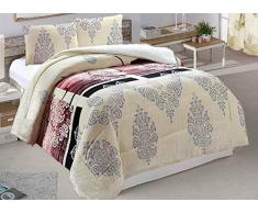 ForenTex - Trapunta per Letto in Pile di Pile, Extra Morbida, con federe 250x260cm Rosa