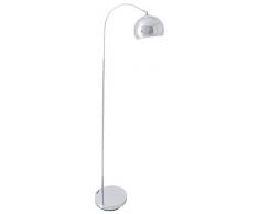 Naeve lampade lampada da terra in metallo 40 W E27 cromo 2053342