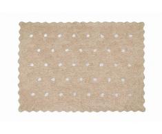 Aratextil Topitos Tappeto per Bambini, Cotone, Beige, 120Â x 160Â cm