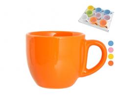 HOME 3688961 Set 9 Tazze tÃ¨ Senza Piatti Ceramica Multicolor Arredo Tavola