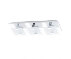 EGLO, Lampada da soffitto o da parete LED Vicaro 3, cromata, satinata, 93313 E