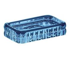Gedy Glady portasapone, Resina termoplastica, Blu, 8Â X 12.3Â X 2.5Â 