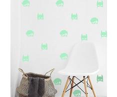 Fillplus Wall Stickers Batman Robin Glowing sticker murale decalcomanie arte soggiorno scuola materna ristorante hotel Cafe ufficio decorazioni per la casa decorazione, multicolore