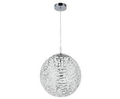 Rabalux Lampadario a Sospensione E27, Argento