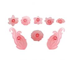 JEM 108SD011 Tagliapasta per Cake Design, Plastica, Bianco