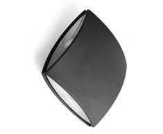 Lutec Pilo Lampada da Esterno a LED Integrato 11 W, Grigio Antracite, 20 x 7.8 cm