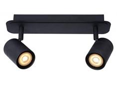 Lucide - Faretto da soffitto, in metallo, 10 W, colore: Nero