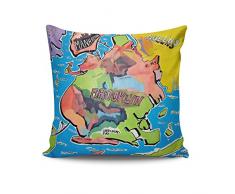 Asir Group LLC brkrlnt-2Â Kissy Cuscino, Multicolore