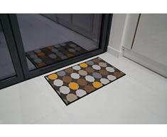 Serdim Rugs Gelback Tappeto Antiscivolo dal Design Geometrico per Cucina e corridoi Multiuso â tappetini, Oro, 120x160cm (4x53)