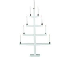 STAR 259Â âÂ 48Â Tall Candelabro LED 9Â luci legno/metallo bianco 110Â x 61Â cm