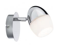 Paulmann 60328 Plafoniera Lampada Soffitto Led Lampada Faretto da Soffitto, Spotlight Egg Led 1 x 4,2Â W Cromato 230Â V Meta 603.28