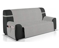 Bartali Copre Divano GEA, 42% Cotone, 58% Poliestere, Grigio, 2Â posti