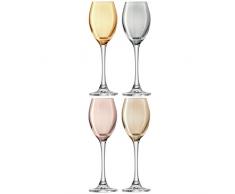 LSA International - Bicchieri da liquore, 70 ml Colori Assortiti (Confezione da 4)