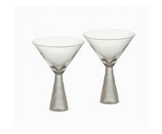 Artland Prescott Set da 2 Bicchieri Martini Trasparenti
