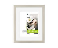 Nielsen - Quadro per foto Cornice portafoto Apollo, 18 x 24 cm, colore: argento