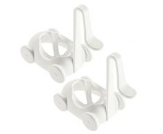 koziol Passeggino per cottura uova, in plastica, Set da 2, colore: bianco