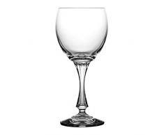 Crystaljulia 04426 Bicchieri da Vino, 150 milliliters, Cristallo al Piombo