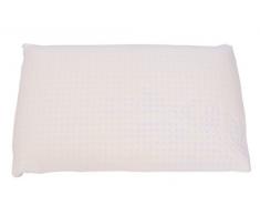 Soffim Lattice Guanciale Standard con Rivestimento Bamboo, 64% Poliestere-36% Bamboo - Lastra in Schiuma di Lattice, Panna, 42x72x12 cm