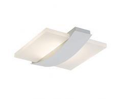 Brilliant Solution - Plafoniera a LED, 37 cm, quadrata, dimmerabile, con tecnologia EasyDim, colore: Bianco
