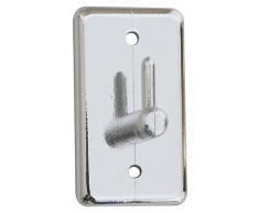 Brinox Mini Appendiabiti Adesivo Grande Argento