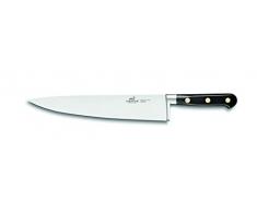 Rousselon Alluminio Rivetti in Ottone, Coltello da Cuoco in Carta, 25Â cm, Colore: Nero