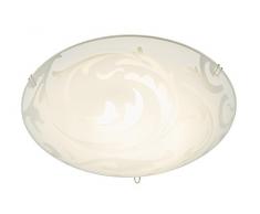 Briloner Leuchten Plafoniera LED 9 W, Bianco, 25 x 25 x 9 cm