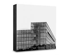 COGNOSCO HG-DD110 - Album Fotografico Medio, 15 x 15 cm, con Fotografia architettonica di Dresda, in Legno, 15 x 15 cm, Colore: Nero/Bianco