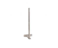 Ibergrif M31203-Placid, Supporto per Carta Igienica a Parete Senza Coperchio, Portarotolo da Terra, Acciaio