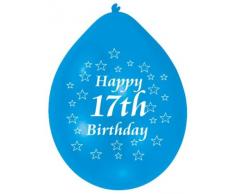 Amscan 22,8 centimetri Buon 17 ° compleanno palloncini in lattice 10