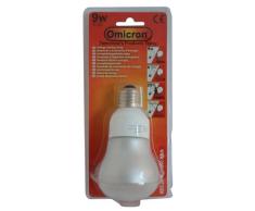 Vite Omicron Lampadina 9 Watt Lampada Fluorescente compatta Spot 63 Millimetri Edison